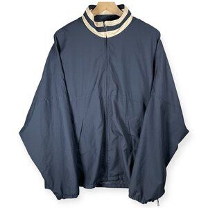 Cutter & Buck Windbreaker Jacket Men’s XL Navy Blue Full Zip Vintage Long Sleeve